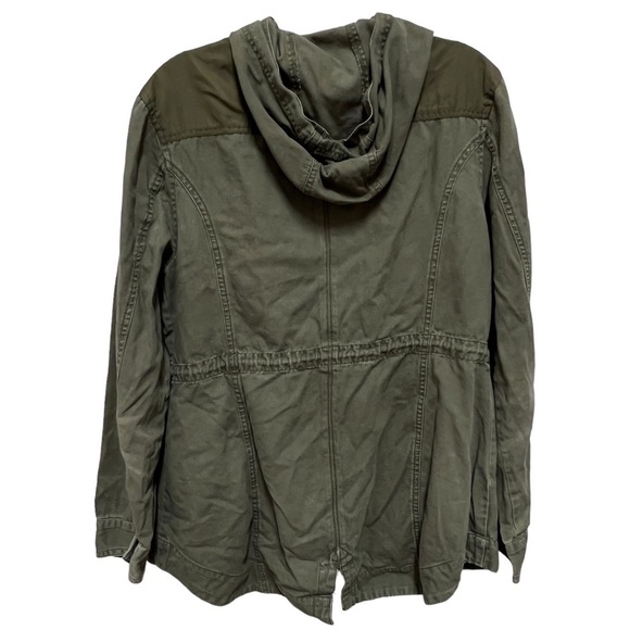 AMERICAN RAG Army Green Utility Hooded Jacket, Size Large - Picture 11 of 16